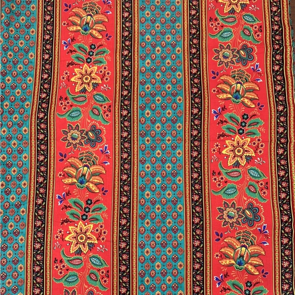 Free Spirit Cotton Fabric Marrakech Bazaar Colorful Paisley Stripe 3 yards